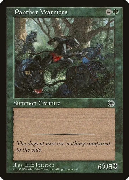 Panther Warriors, Magic card POR 180 — Portal set