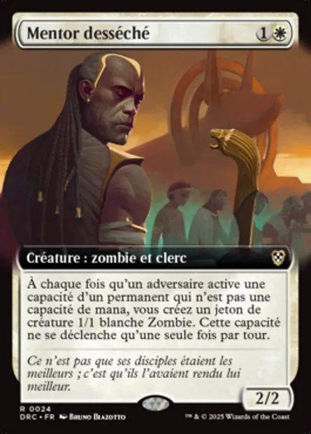 Mentor desséché, carte Magic DRC 24 — extension Aetherdrift Commander