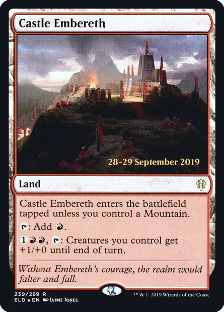 Castle Embereth, Magic card PELD 239s — Throne of Eldraine Promos set