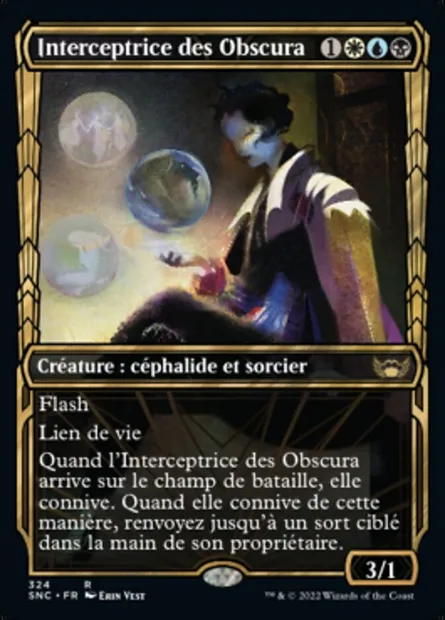 Interceptrice des Obscura, carte Magic SNC 324 — extension Les rues de la Nouvelle-Capenna