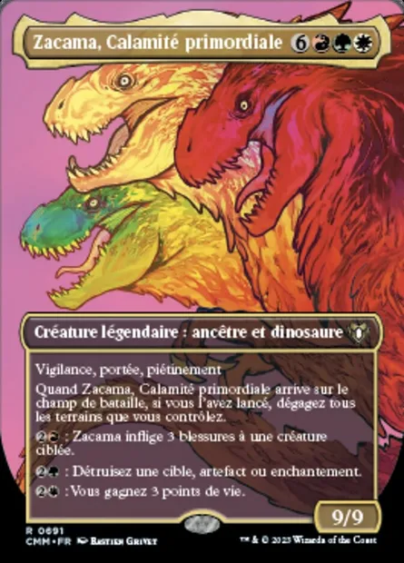 Zacama, Calamité primordiale, carte Magic CMM 691 — extension Commander Masters