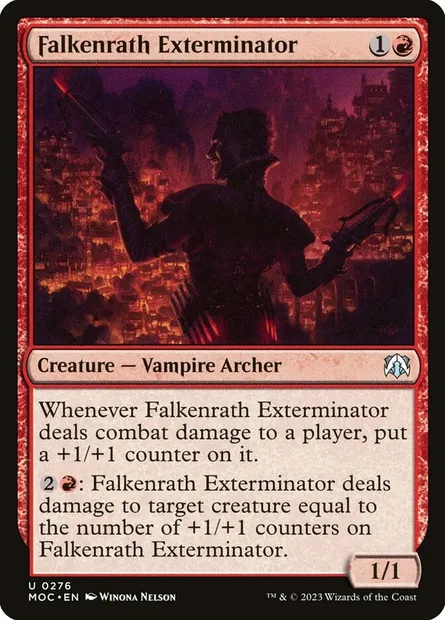 Falkenrath Exterminator, Magic card MOC 276 — March of the Machine Commander set