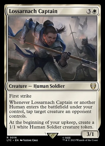 Lossarnach Captain, Magic card LTC 16 — Tales of Middle-earth Commander set
