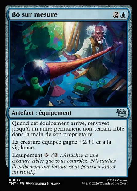 Bō sur mesure, carte Magic TMT 31 — extension Teenage Mutant Ninja Turtles