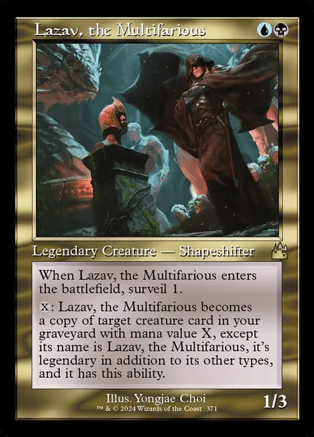 Lazav, the Multifarious, Magic card RVR 371 — Ravnica Remastered set