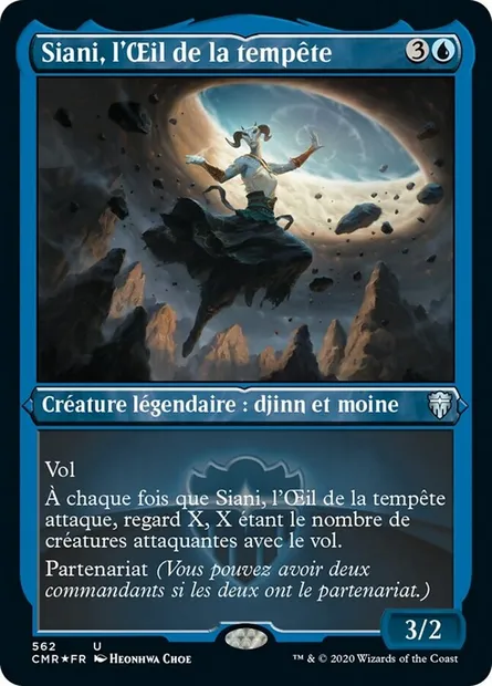 Siani, l'Œil de la tempête, carte Magic CMR 562 — extension Commander Legends