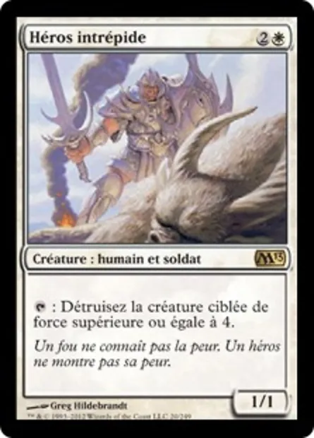 Héros intrépide, carte Magic M13 20 — extension Magic 2013