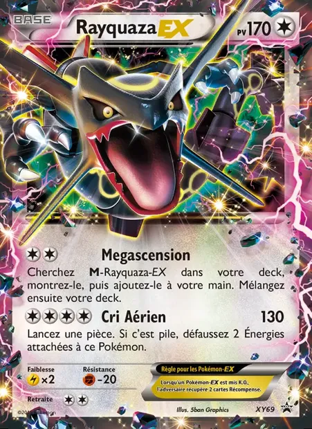 Rayquaza EX, carte Pokémon XY 69 — extension Promo XY