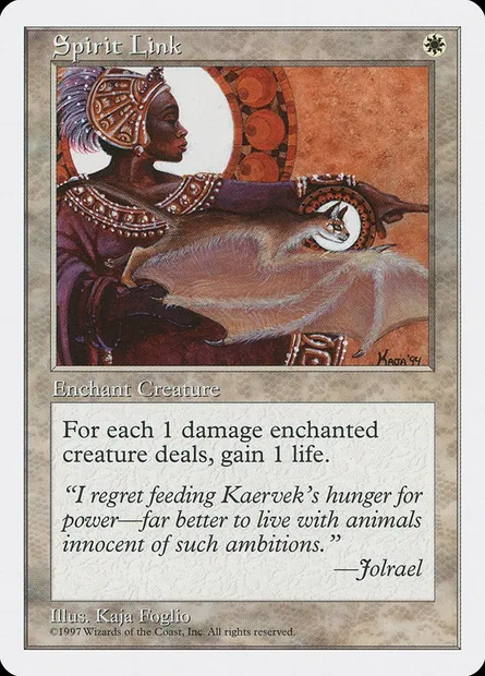 Spirit Link, Magic card 5ED 64 — Fifth Edition set