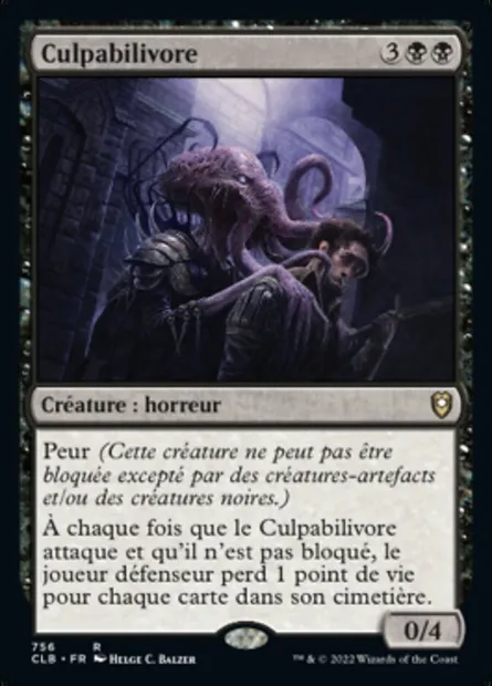Culpabilivore, carte Magic CLB 756 — extension Commander Légendes : la bataille de la Porte de Baldur