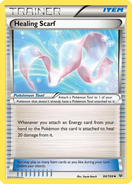 Healing Scarf, Pokémon card ROS 84 — Roaring Skies set