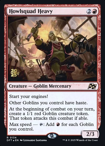Howlsquad Heavy, Magic card PDFT 134s — Aetherdrift Promos set