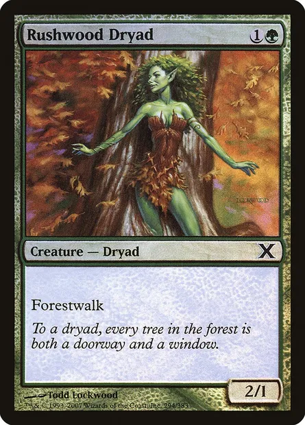 Dryade de Paillebois, carte Magic 10E 294★ — extension Dixième édition