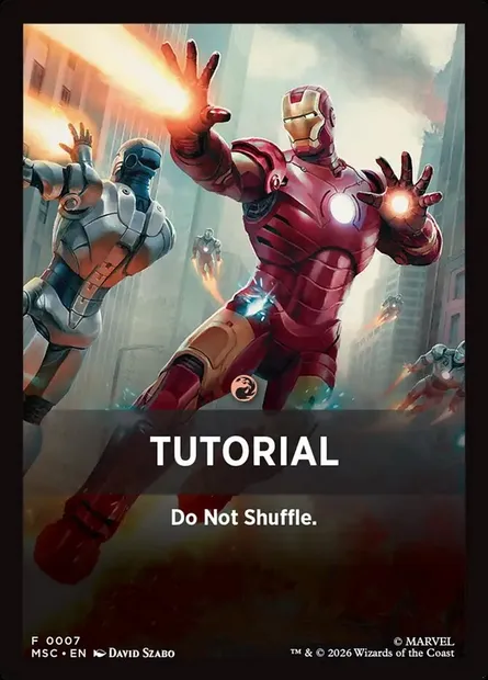 Tutorial, Magic card FMSC 7 — Marvel Super Heroes Jumpstart Front Cards set