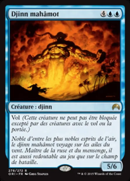 Djinn mahâmot, carte Magic ORI 278 — extension Magic Origines