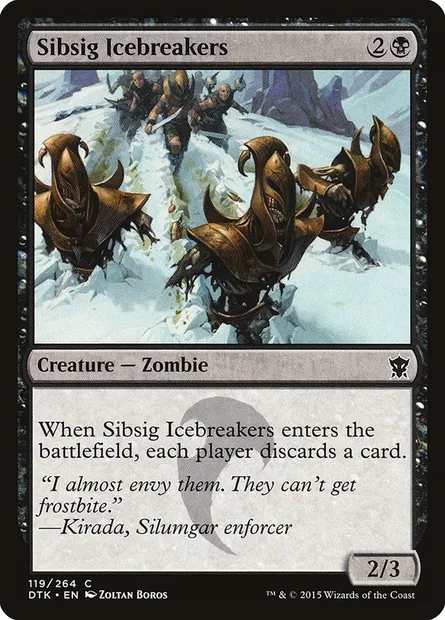 Sibsig Icebreakers, Magic card DTK 119 — Dragons of Tarkir set