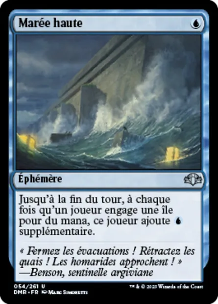 Marée haute, carte Magic DMR 54 — extension Dominaria Remastered