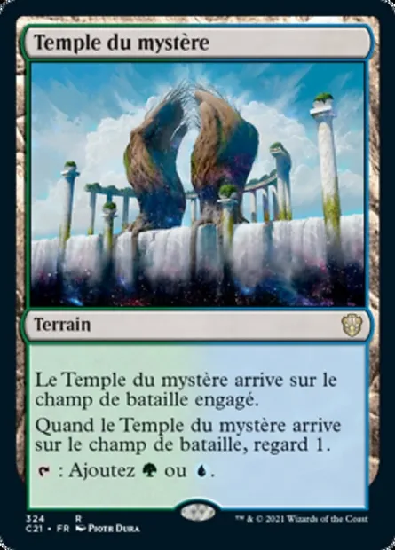 Temple du mystère, carte Magic C21 324 — extension Commander 2021