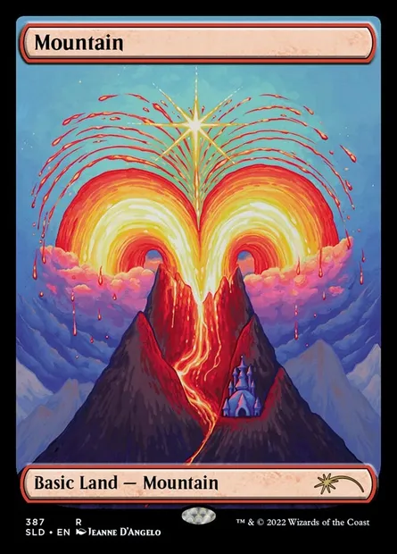 Mountain, Magic card SLD 387 — Secret Lair Drop set