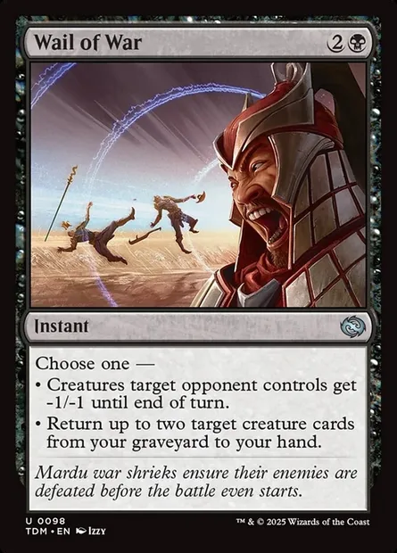 Wail of War, Magic card TDM 98 — Tarkir: Dragonstorm set