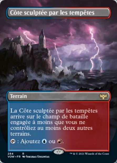 Côte sculptée par les tempêtes, carte Magic VOW 284 — extension Innistrad : noce écarlate