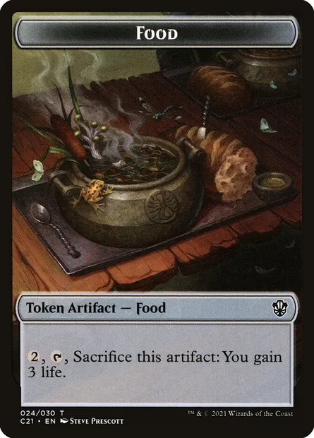 Food, Magic card TC21 24 — Commander 2021 Tokens set