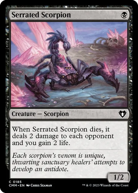 Serrated Scorpion, Magic card CMM 185 — Commander Masters set