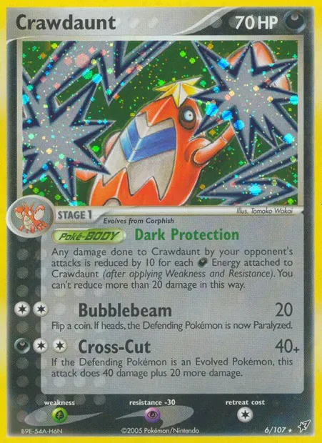 Crawdaunt, Pokémon card DX 6 — Deoxys set