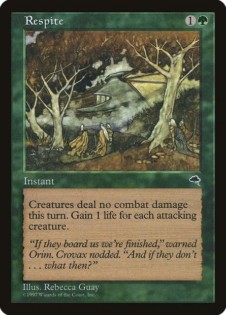 Respite, Magic card TMP 249 — Tempest set