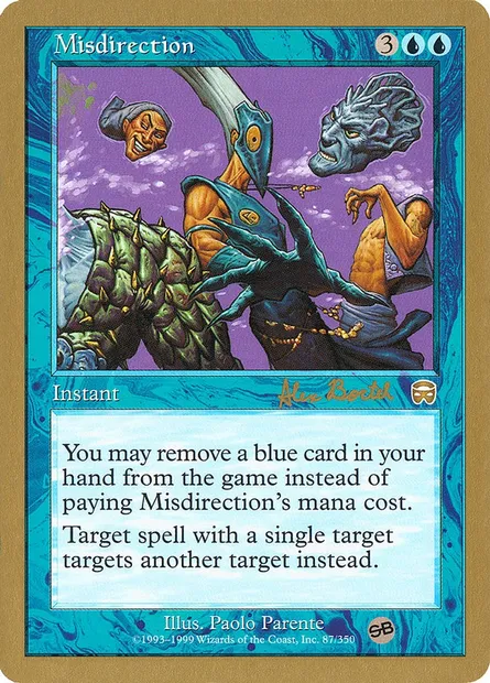 Misdirection, Magic card WC01 ab87sb — World Championship Decks 2001 set