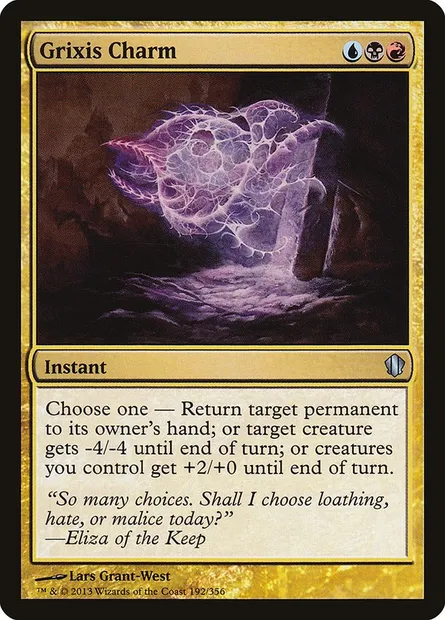 Grixis Charm, Magic card C13 192 — Commander 2013 set