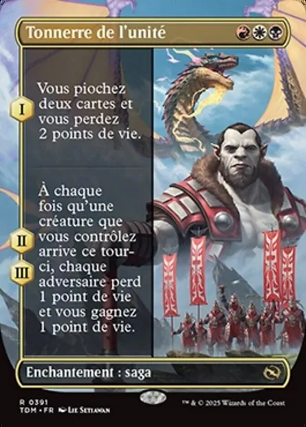Tonnerre de l'unité, carte Magic TDM 391 — extension Tarkir: Dragonstorm