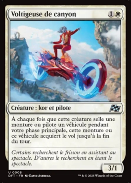 Voltigeuse de canyon, carte Magic DFT 8 — extension Aetherdrift