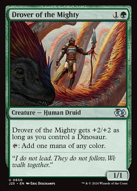 Drover of the Mighty, Magic card J25 650 — Foundations Jumpstart set
