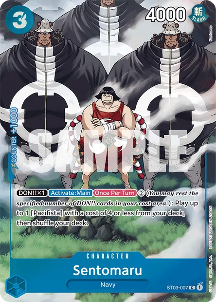 Sentomaru, One Piece card ST03-007 — The Seven Warlords of the Sea set