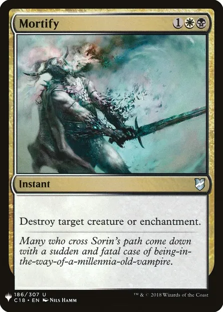 Mortify, Magic card PLST C18-186 — The List set