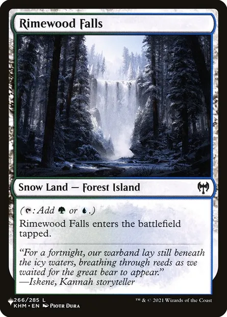 Rimewood Falls, Magic card PLST KHM-266 — The List set