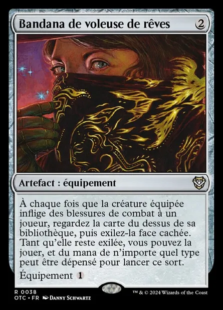 Bandana de voleuse de rêves, carte Magic OTC 38 — extension Outlaws of Thunder Junction Commander