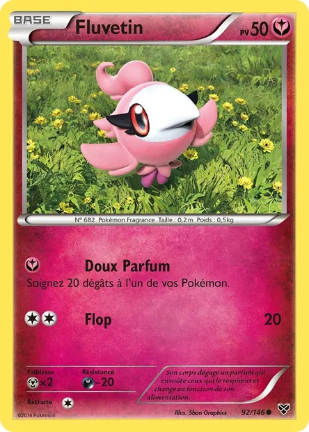 Fluvetin, carte Pokémon XY 92 — extension XY