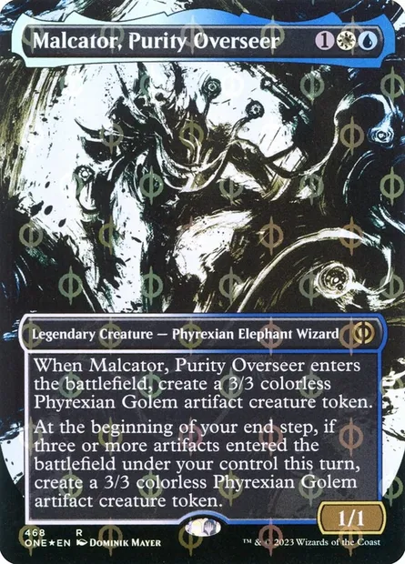 Malcator, Purity Overseer, Magic card ONE 468 — Phyrexia: All Will Be One set