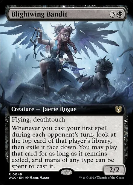 Blightwing Bandit, Magic card WOC 49 — Wilds of Eldraine Commander set