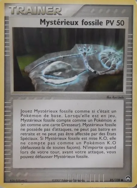 Mystérieux fossile, carte Pokémon PK 85 — extension EX Gardiens du Pouvoir