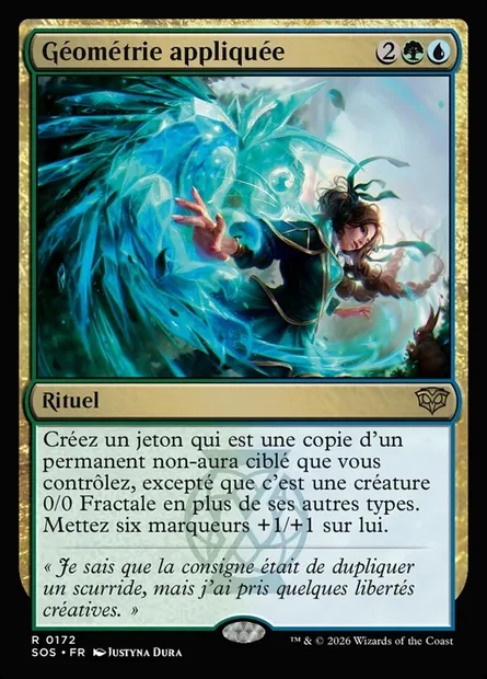 Géométrie appliquée, carte Magic SOS 172 — extension Secrets of Strixhaven