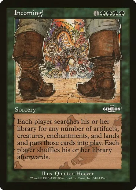 Incoming!, Magic card O90P 10 — Oversized 90's Promos set