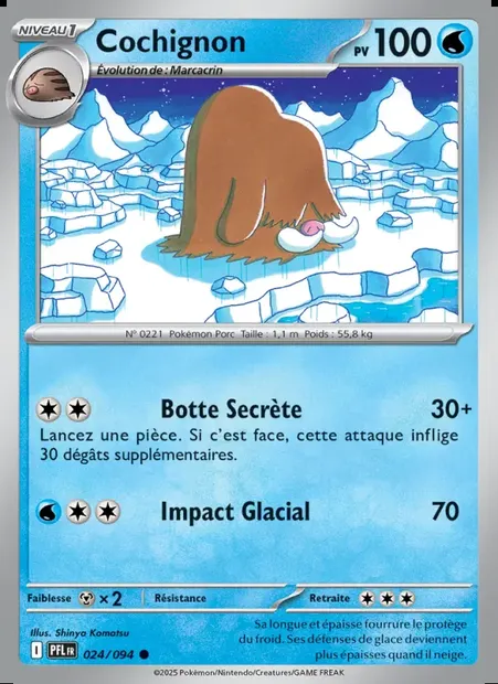 Cochignon, carte Pokémon PFL 024 — extension Flammes Fantasmagoriques