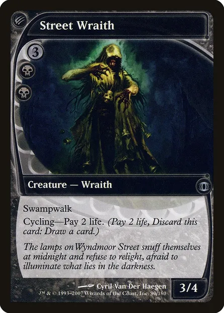 Street Wraith, Magic card FUT 90 — Future Sight set