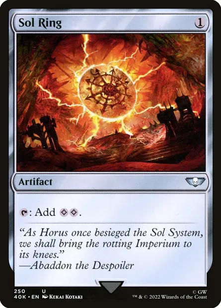 Sol Ring, Magic card 40K 250 — Warhammer 40,000 Commander set