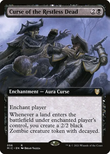 Curse of the Restless Dead, Magic card MIC 56 — Midnight Hunt Commander set