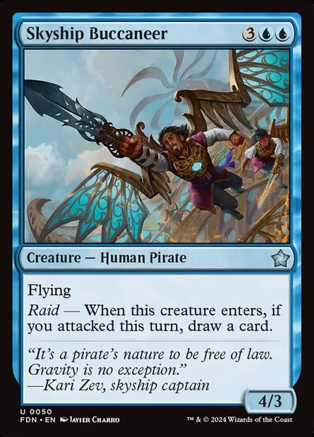 Skyship Buccaneer, Magic card FDN 50 — Foundations set
