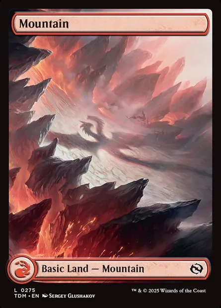 Mountain, Magic card TDM 275 — Tarkir: Dragonstorm set